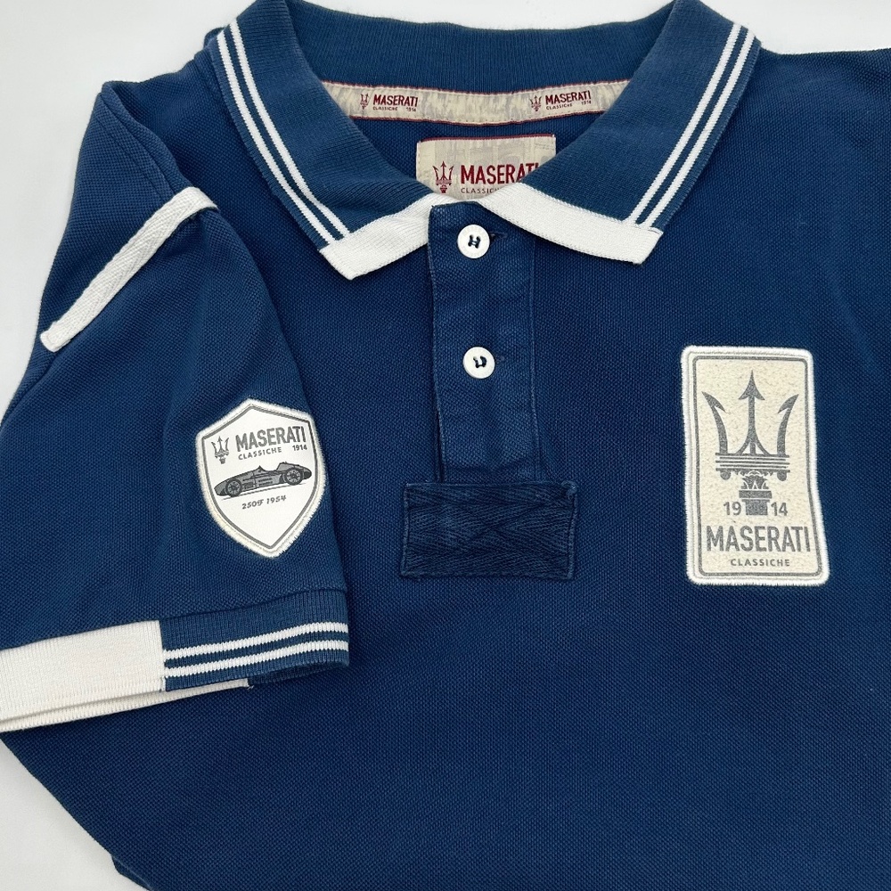 Maserati Distressed Polo Style Shirt Men’s US S